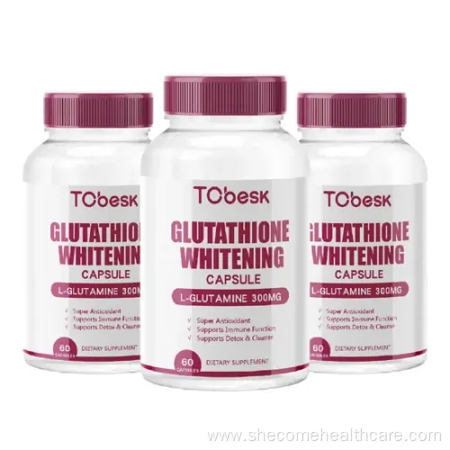 Glutathione Whitening Capsules: Support Immune Function, Detox, Reduce Dark Spots, Brighten Skin Tone